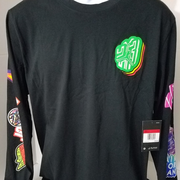 Air Jordan Photo Repeat Long Sleeve T-Shirt. Mens - Picture 4 of 9